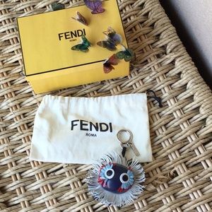 Fendi Fringe-Eyes Bag Charm NWT AUTHENTIC